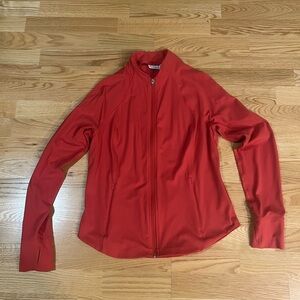 Athleta Red Salutation Women's Jacket Sz Large